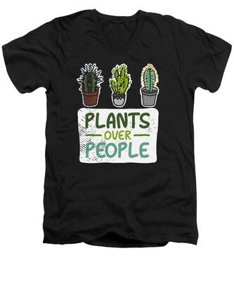Water Plant V-Neck T-Shirts