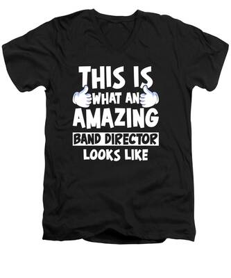 Band Leader V-Neck T-Shirts