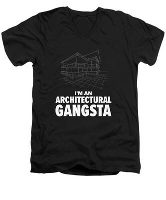 Architectural V-Neck T-Shirts