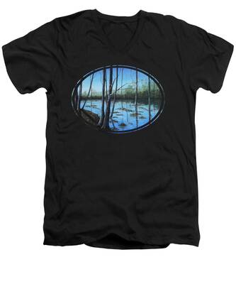 Ottawa River V-Neck T-Shirts