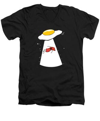 Fried Eggs V-Neck T-Shirts