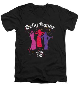 Belly Dance V-Neck T-Shirts
