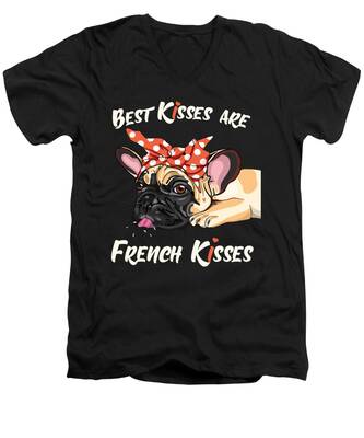 French Kiss V-Neck T-Shirts