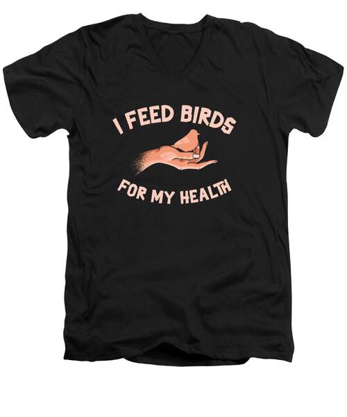 Bird Feeding V-Neck T-Shirts