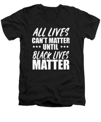 Black Lives Matter V-Neck T-Shirts