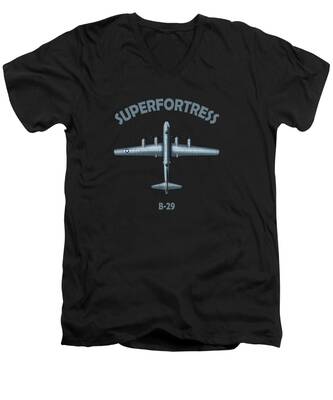 B-29 Superfortress V-Neck T-Shirts