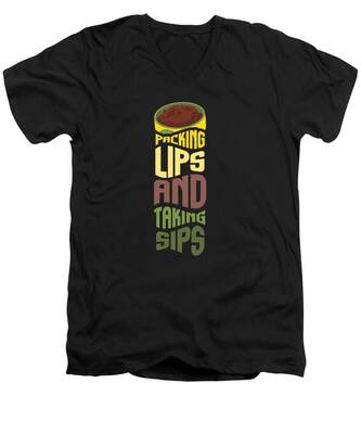 Chewing Tobacco V-Neck T-Shirts