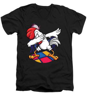 Chicken Dance V-Neck T-Shirts