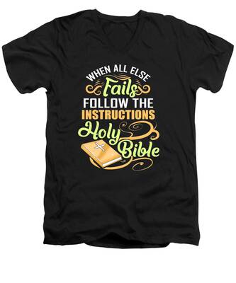 The Holy Bible V-Neck T-Shirts