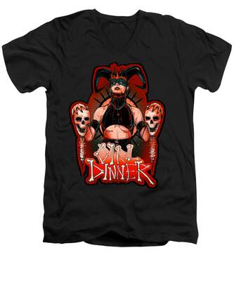 Goth Girl V-Neck T-Shirts