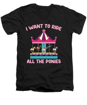 Horse Ride V-Neck T-Shirts