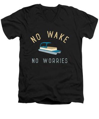 Boat Wake V-Neck T-Shirts
