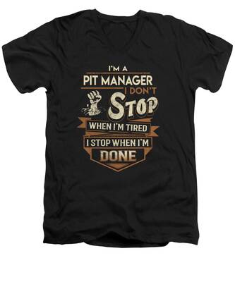 Pit Stop V-Neck T-Shirts