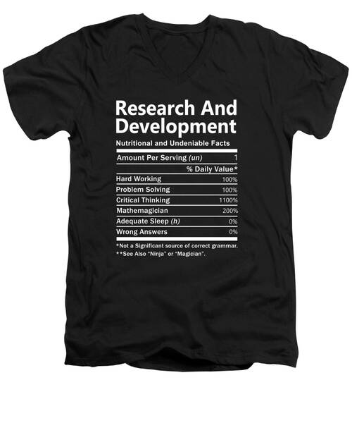Research And Development V-Neck T-Shirts