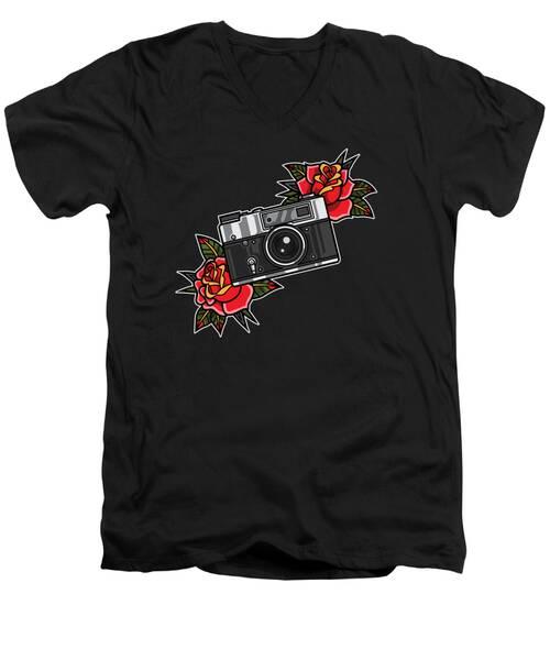 Passion Flower V-Neck T-Shirts