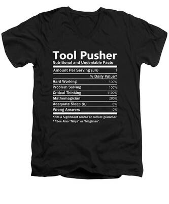 Tool Pusher V-Neck T-Shirts