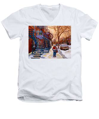 Winterland V-Neck T-Shirts