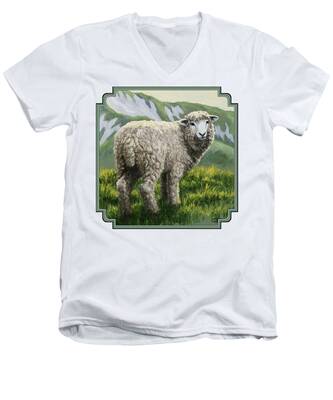 Mountain Sheep V-Neck T-Shirts