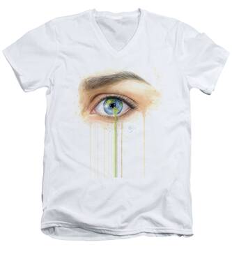 Eyeball V-Neck T-Shirts