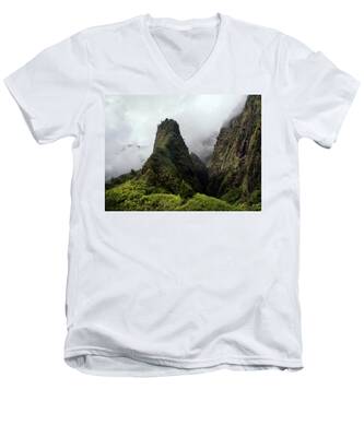 West Maui Mountains V-Neck T-Shirts