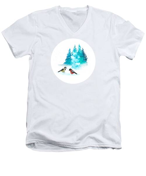 Evergreen Trees V-Neck T-Shirts