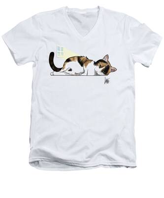 Calico Cats V-Neck T-Shirts