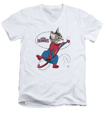 Spider-man V-Neck T-Shirts