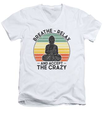 Mindfulness Meditation V-Neck T-Shirts