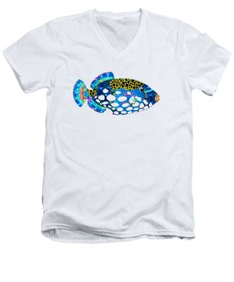 Clown Fish V-Neck T-Shirts