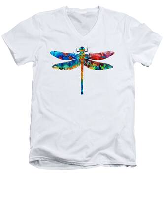 Dragonfly Wings V-Neck T-Shirts
