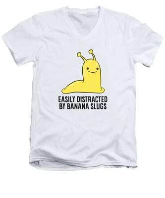 Banana Slug V-Neck T-Shirts