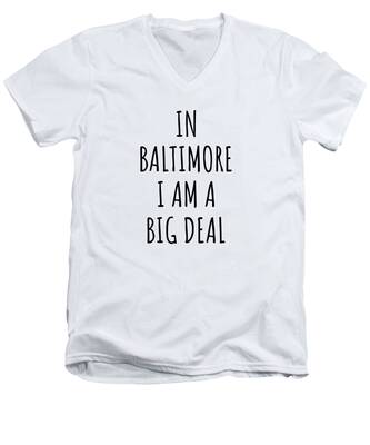 Baltimore City V-Neck T-Shirts