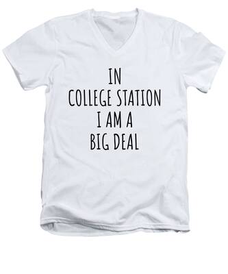 College Station V-Neck T-Shirts