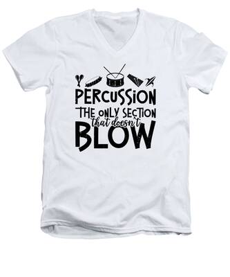 Percussion V-Neck T-Shirts