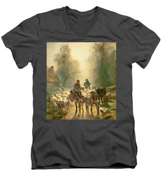 Steam Donkey V-Neck T-Shirts