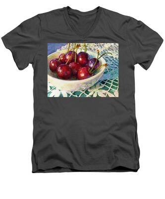 Cherry Jubilee V-Neck T-Shirts