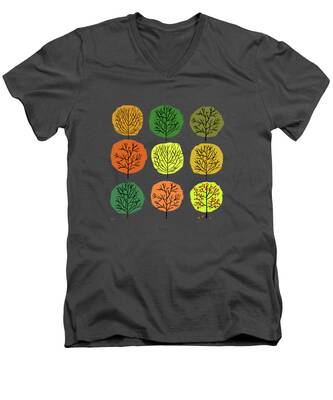 Foliage V-Neck T-Shirts
