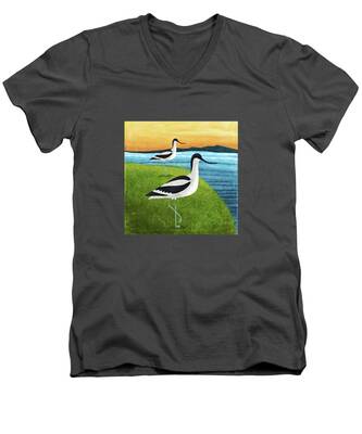 Calm Water V-Neck T-Shirts