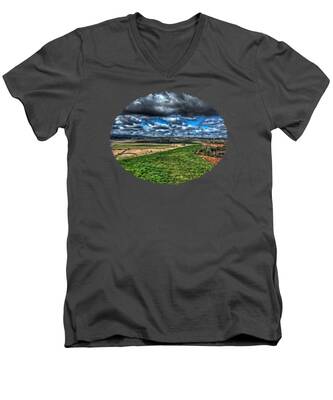 Oregon Grape V-Neck T-Shirts