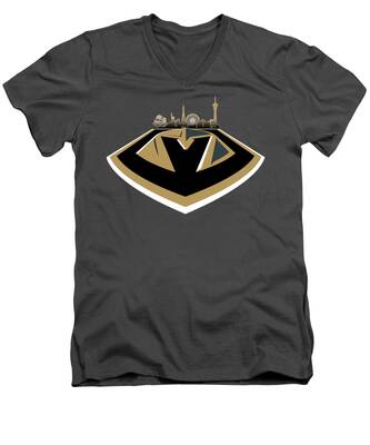 Las Vegas Lights V-Neck T-Shirts