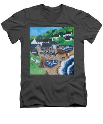 Cadgwith Cove V-Neck T-Shirts
