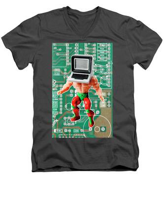 Internet Wrestler V-Neck T-Shirts