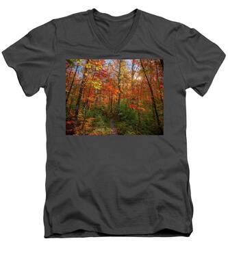 Superior Hiking Trail V-Neck T-Shirts