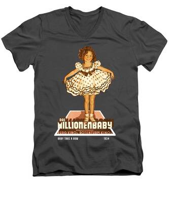 Shirley Temple V-Neck T-Shirts