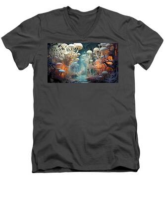Biomorphism V-Neck T-Shirts
