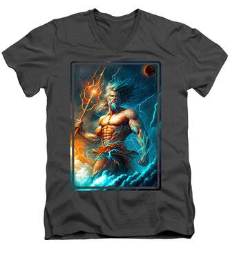 Poseidon V-Neck T-Shirts