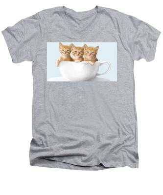 Domestic Animals V-Neck T-Shirts