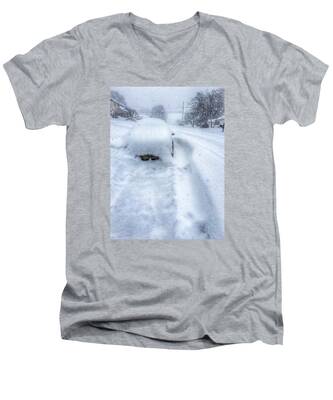 Snow Storm V-Neck T-Shirts