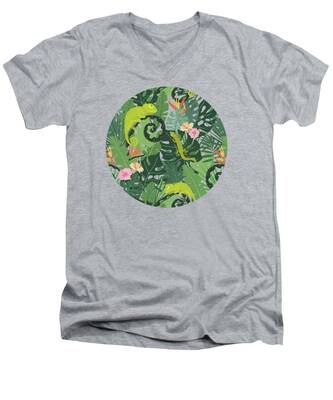Bird Of Paradise Flower V-Neck T-Shirts
