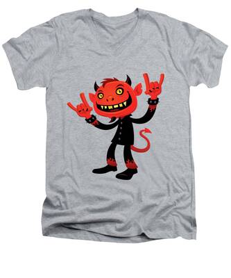 Demon V-Neck T-Shirts
